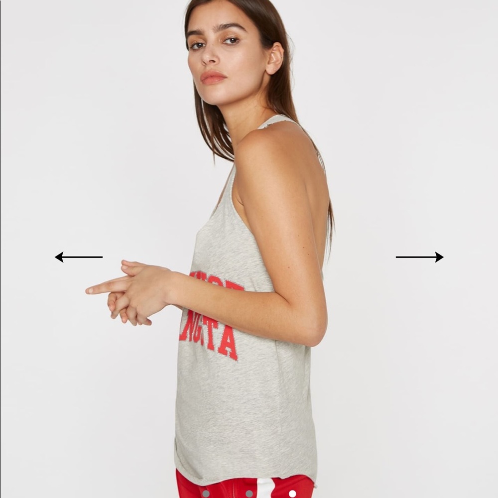 Pam & Gela ARCHED FEMINIST GANGSTA TANK - Picture 3 of 4